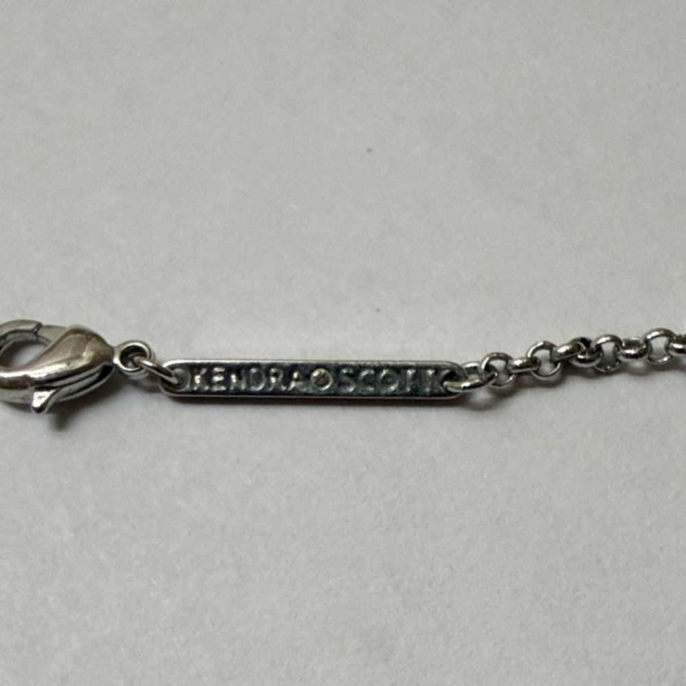 Kendra Scott Silver Heart with Arrow pendant in Amethyst - Picture 5 of 6